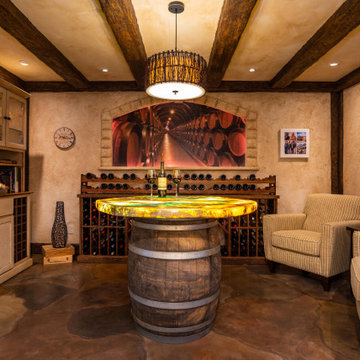 Gold Midwest Home Design Award & Coty Award Winning Wine Cellar & Tasting Room