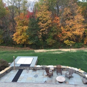 John clears the path to his hot tub without lifting a shovel