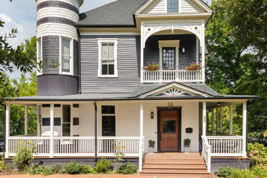 Example of an ornate exterior home design in Atlanta