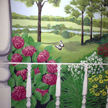 RETIREMENT HOME MURAL - DINING ROOM HALLWAY - 9' HIGH X 90' LONG
