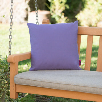 GDF Studio Coronado Outdoor Water Resistant Square Throw Pillow, Purple, Single