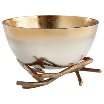 9.25 Inch Large Antler Anchored Bowl - Decor - Decorative Bowls
