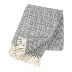 Astrid Grey Lambswool Throw - Throws