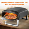 Gas Pizza Oven for Outside Propane with 13 inch Pizza Stone with Foldable Legs