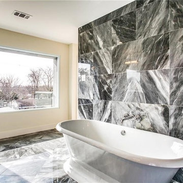Revamped Marble-Walled Bathroom Remodel in San Jose, CA - Simply Elegant!!
