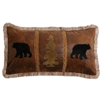 Bear/Tree/Bear Pillow