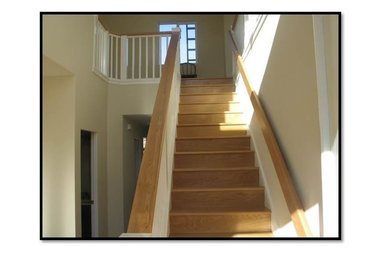 Stairs and stair railing