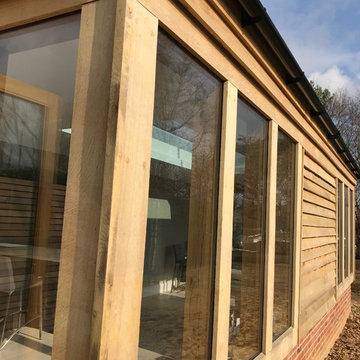 Oak Framed Orangery Kitchen Side Extension