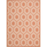 Nourison - Waverly Sun N' Shade Geometric Surf Area Rug, Tangerine, 8' X 11' - Sun n' Shade Collection by Waverly offers a fresh perspective on indoor/outdoor rugs. The exciting color palettes and myriad of designs combine Waverly's keen sense of today's style in a timeless fashion. These versatile rugs are beautiful to look at, soft to walk on, easy to clean and can withstand almost all outdoor conditions. Indoor or Outdoor Uses. Easy Clean: Just Rinse with a Hose100% Polyester ' Machine Printed