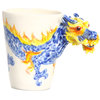 Dragon 3D Ceramic Mug, Blue