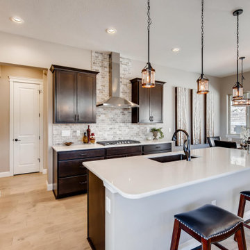 Another view of traditional kitchen with island