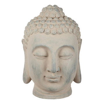 Spiritual Meditation Buddha Head Statue