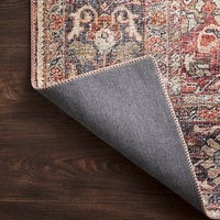 Spice, Marine Printed Polyester Layla Area Rug by Loloi II, 5'x7'6"