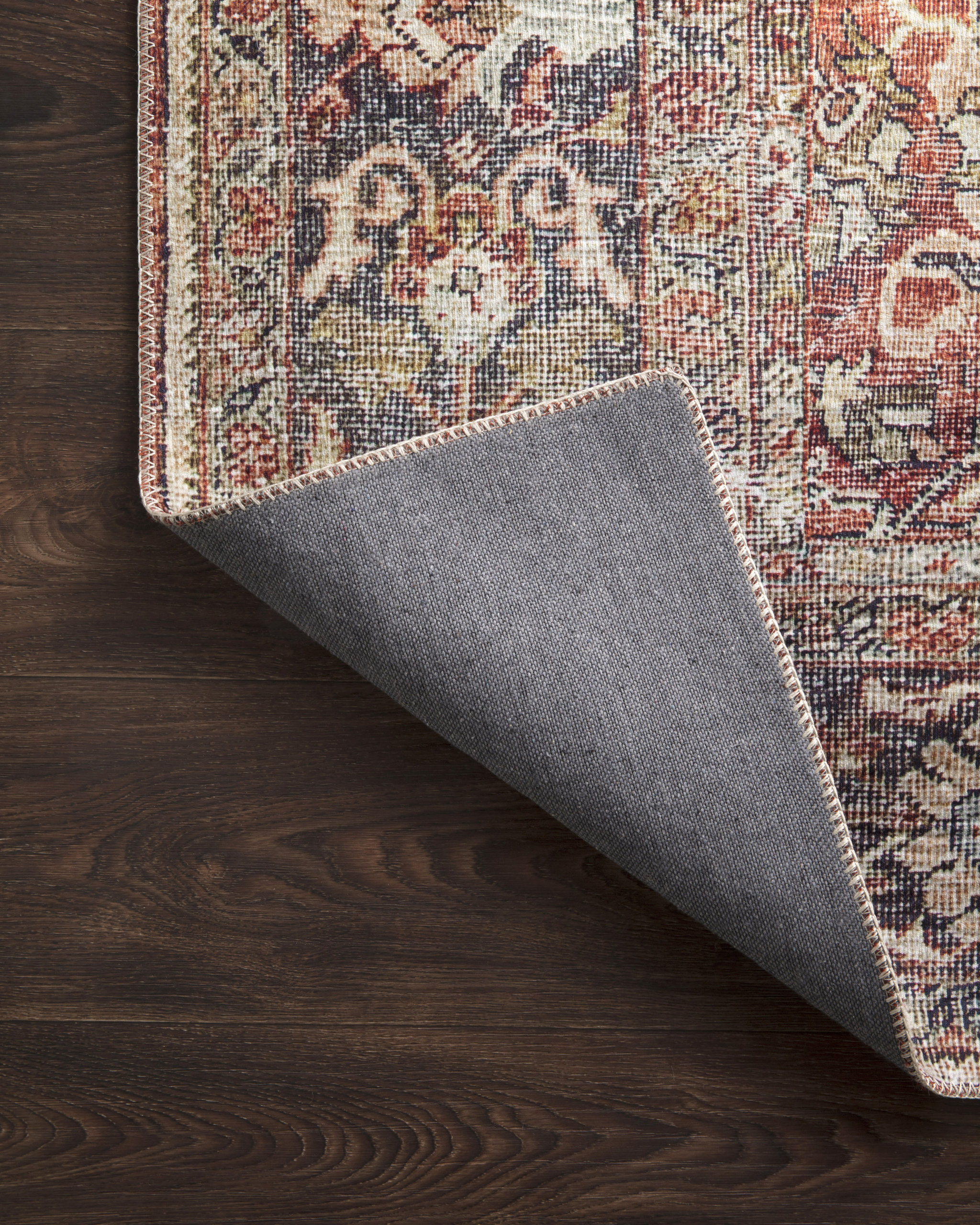 Spice, Marine Printed Polyester Layla Area Rug by Loloi II, 5'x7'6"