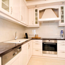 large tile backsplash