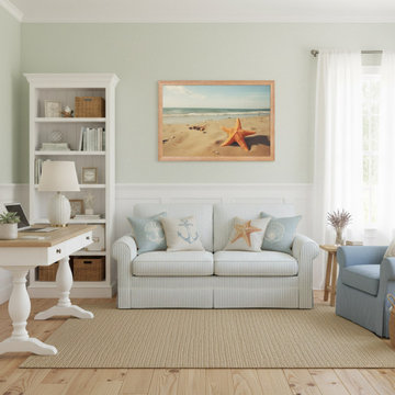 A Moment of Serenity Starfish on Beach Cottage Style Wall Art