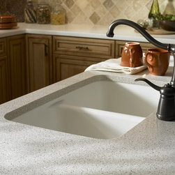 Corian&reg; White Jasmine countertop. - Kitchen Countertops