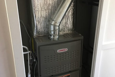 New Lennox heater only. Closet set up.