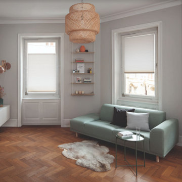 Honeycomb shade for Tilt + Turn Window