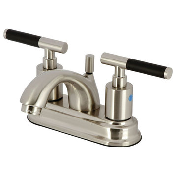 Kingston Brass FB260.CKL Kaiser 1.2 GPM Centerset Bathroom Faucet - Brushed