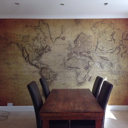 Old World Map - One Piece Wall Mural - Artwork