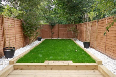 This is an example of a contemporary garden in London.