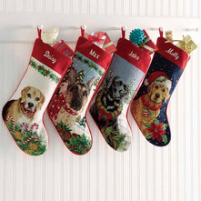 Contemporary Christmas Stockings And Holders by The Orvis Company