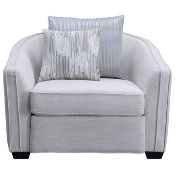 Acme Mahler II Chair With 2 Pillows Beige Linen