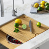 16.75" x 15.75" Solid Bamboo Cutting Board for Workstation