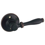 Designers Impressions - Villa Series Door Levers, Oil Rubbed Bronze, Dummy, Inactive Lever - Kwikset Keyway (Free Keying*)