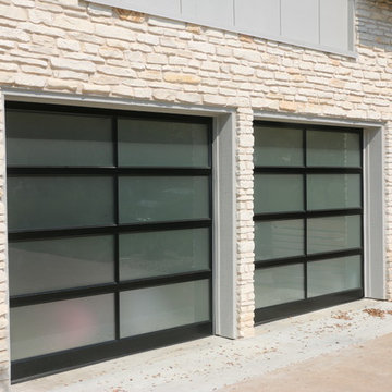 Full-view overhead garage doors