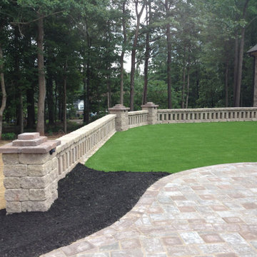 Synthetic Grass and Grotto Hardscapes