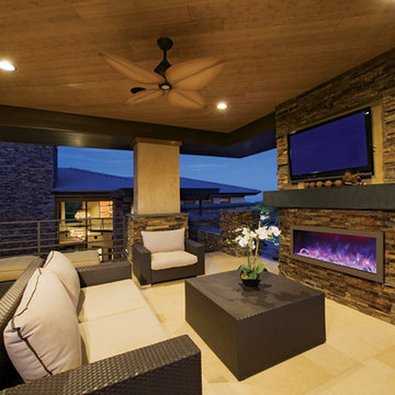 Modern Outdoor Fireplaces