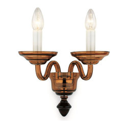 Inviting Home Inc. - Smoky Taupe Glass Sconce - Wall Sconces