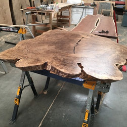 Live Edge White Oak Conference Room Table - Dining Tables