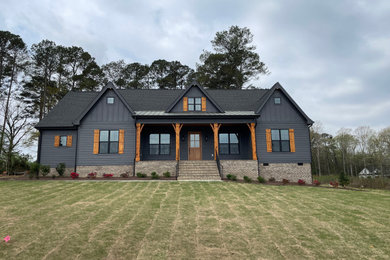 Inspiration for a cottage exterior home remodel in Raleigh
