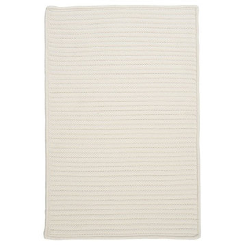 Simply Home Solid Rug, White, 2'x10' Runner