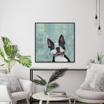 "Surprise!" Floater Framed Painting Print on Canvas