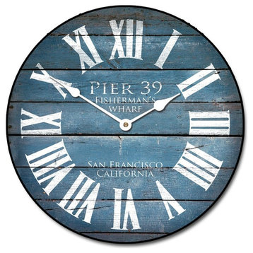 Pier 39 Blue Clock, 24"
