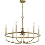 Kichler - Kichler Capitol Hill 22" 6 Light Chandelier, Classic Bronze - The Capital Hill 22in. 6 light chandelier features basket inspired curved arms that adds dimension and visual interest with its Classic Bronze finish. A perfect addition in several aesthetic environments, including traditional and modern.