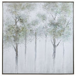Uttermost - Uttermost 35371 Calm Forest - 51" Landscape Art - Hand Painted Forest Scene On Canvas Showcases A WaCalm Forest 51" Land Hand Painted/Silver/ *UL Approved: YES Energy Star Qualified: n/a ADA Certified: n/a  *Number of Lights:   *Bulb Included:No *Bulb Type:No *Finish Type:Hand Painted/Silver/Green/Yellow/Gray/White