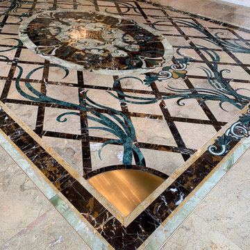 Dramatic Grand Hall Foyer Medallion