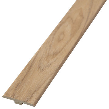 Natural Wood Hickory 1.77 in. W x 94.5 in. L Vinyle Waterproof Core T-Molding