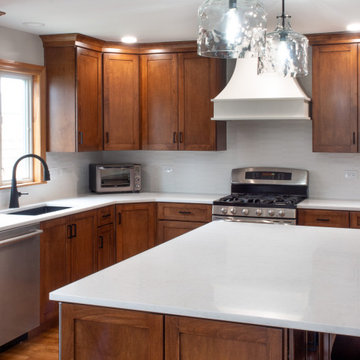 Warm Open Kitchen Remodel