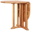 vidaXL Patio Dining Table Folding Outdoor Garden Furniture Solid Teak Wood