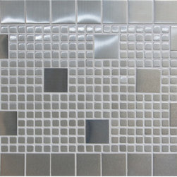 Stainless Steel Squares - Ready to Finish Tile Palette - Tile