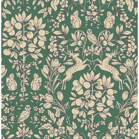 Emerald Enchanted Peel & Stick Wallpaper Bolt