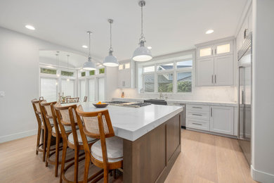 Inspiration for a contemporary kitchen remodel in Seattle