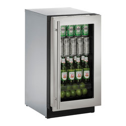 18" Glass Door Refrigerator (3018RGLS) - Refrigerators