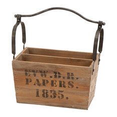 Wood Magazine Holder